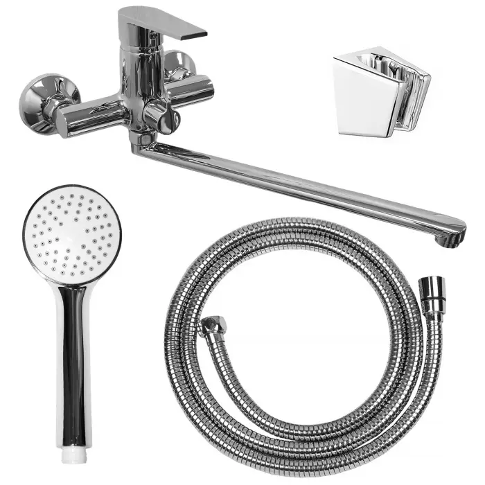 Смеситель для ванны LORANTO SOFIA керамический картридж, длинный излив, хром (LR90273000)