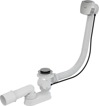 Слив-перелив Alcadrain для ванны, полуавтомат, хром матовый (A51CR)