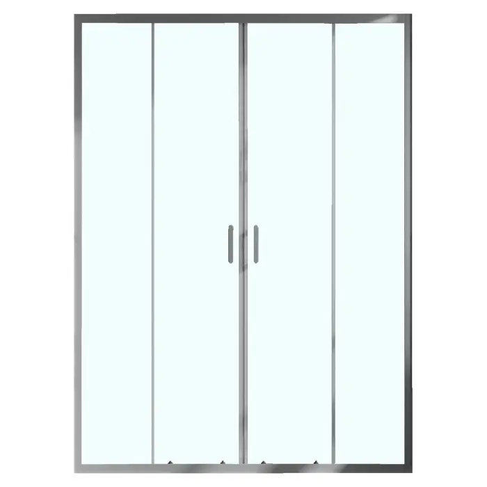 Душевая дверь Azario TOKYO 1700х1950, прозрачное стекло 6 мм, профиль графит матовый (AZ-362K2-170-MGR-CL)