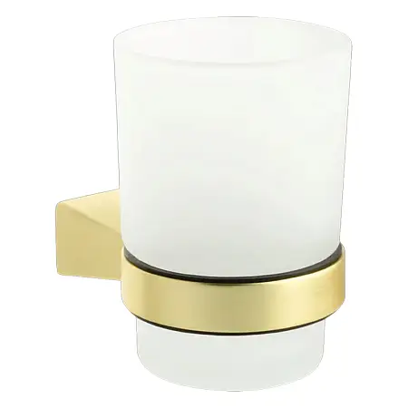 Подстаканник одинарный Fixsen Trend GOLD, стекло, золото матовое (FX-99006)