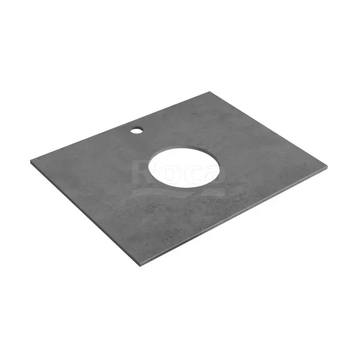 Столешница под раковину Roca Luna 59,6х46,1 из керамогранита, с отверстием под раковину, графит (Z.RU93.0.777.0)